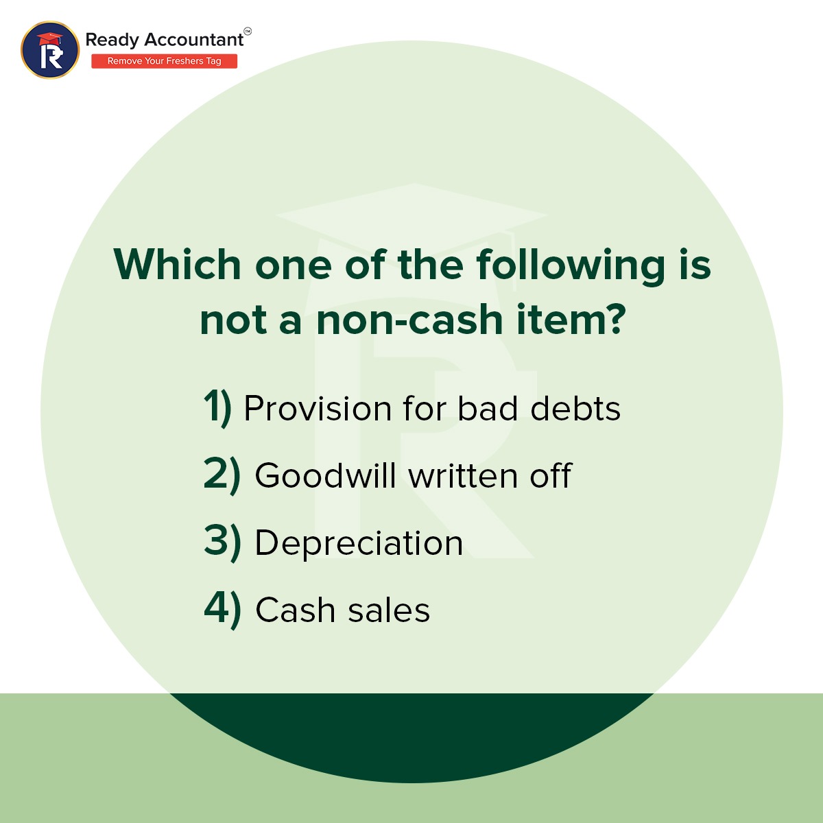 Test Your Accounting Knowledge! 📊💡

Here’s a quick quiz from Ready Accountant:

Think you know the answer? Drop your choice in the comments below! ⬇️
Stay sharp and enhance your accounting skills with us! 🌟
#AccountingQuiz #ReadyAccountant #FinanceKnowledge #AccountingSkills