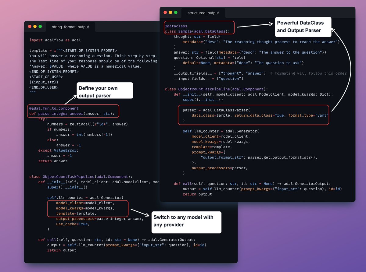 Testing out the Adaflow developed by <a href="/panda_liyin/">Li Yin</a>. 

🚀 AdalFlow: The library to build &amp; auto-optimize LLM applications!

Powerful, modular, and model-agnostic, AdalFlow makes it easy to build LLM task pipelines like RAG, Agents, and NLP tasks with minimal effort. 

Achieve