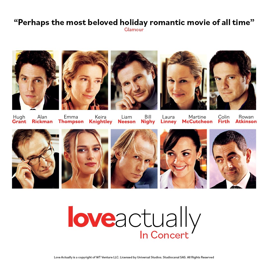 I eftermiddag och ikväll visar vi Love Actually - Live in Concert. Två föreställningar.

Den klassiska julfilmen på bioduk samtidigt som Stockholm Concert Orchestra framför filmmusiken live. En oförglömlig upplevelse.

Biljetter: ticketmaster.se/artist/love-ac…
