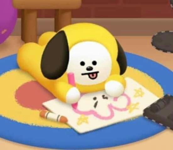 jjkpjmgallery's tweet photo. oh no chimmy drawing cooky SO CUTE 🥺 https://t.co/wjW6V311aS