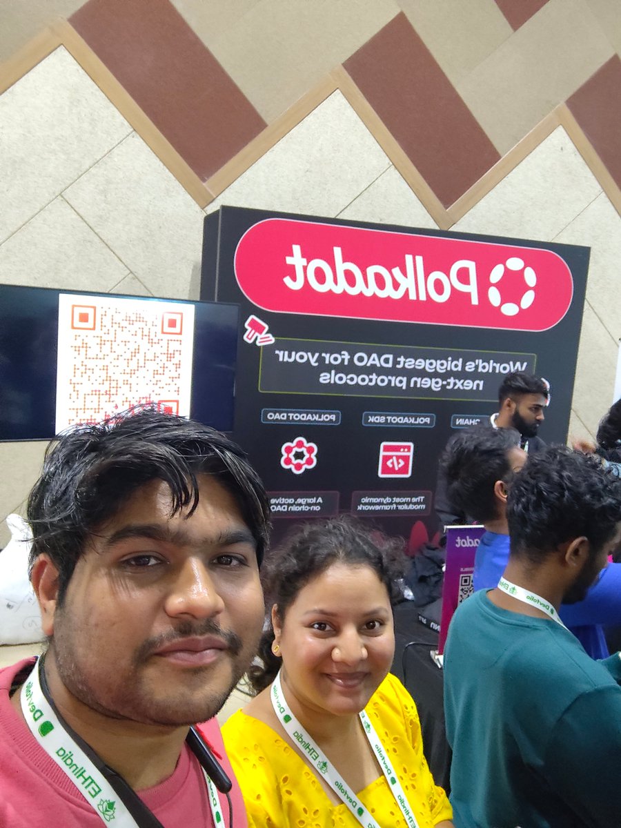 AnkitMawle's tweet photo. 🎉 Let’s celebrate innovation! Polkadot is empowering developers to push the boundaries of what’s possible in blockchain technology.  #PolkadotAtETHIndia #Polkadot https://t.co/vC3luEi1Jg
