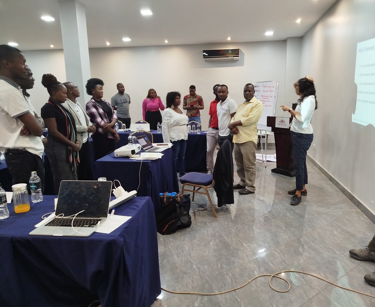 MISA Malawi (@misamalawi) on Twitter photo <a href="/MysorekarSheila/">Sheila Mysorekar</a>, <a href="/dw_akademie/">DW Akademie</a> trainer, setting the mood for #Day2 of our #CrisisPreparednessCommunication workshop for stakeholders in disaster management. Today, we focus on the role of the media and communication networks in crisis preparedness.
🤝 <a href="/dw_akademie/">DW Akademie</a> <a href="/misamalawi/">MISA Malawi</a> <a href="/MysorekarSheila/">Sheila Mysorekar</a>, <a href="/dw_akademie/">DW Akademie</a> trainer, setting the mood for #Day2 of our #CrisisPreparednessCommunication workshop for stakeholders in disaster management. Today, we focus on the role of the media and communication networks in crisis preparedness.
🤝 <a href="/dw_akademie/">DW Akademie</a> <a href="/misamalawi/">MISA Malawi</a>