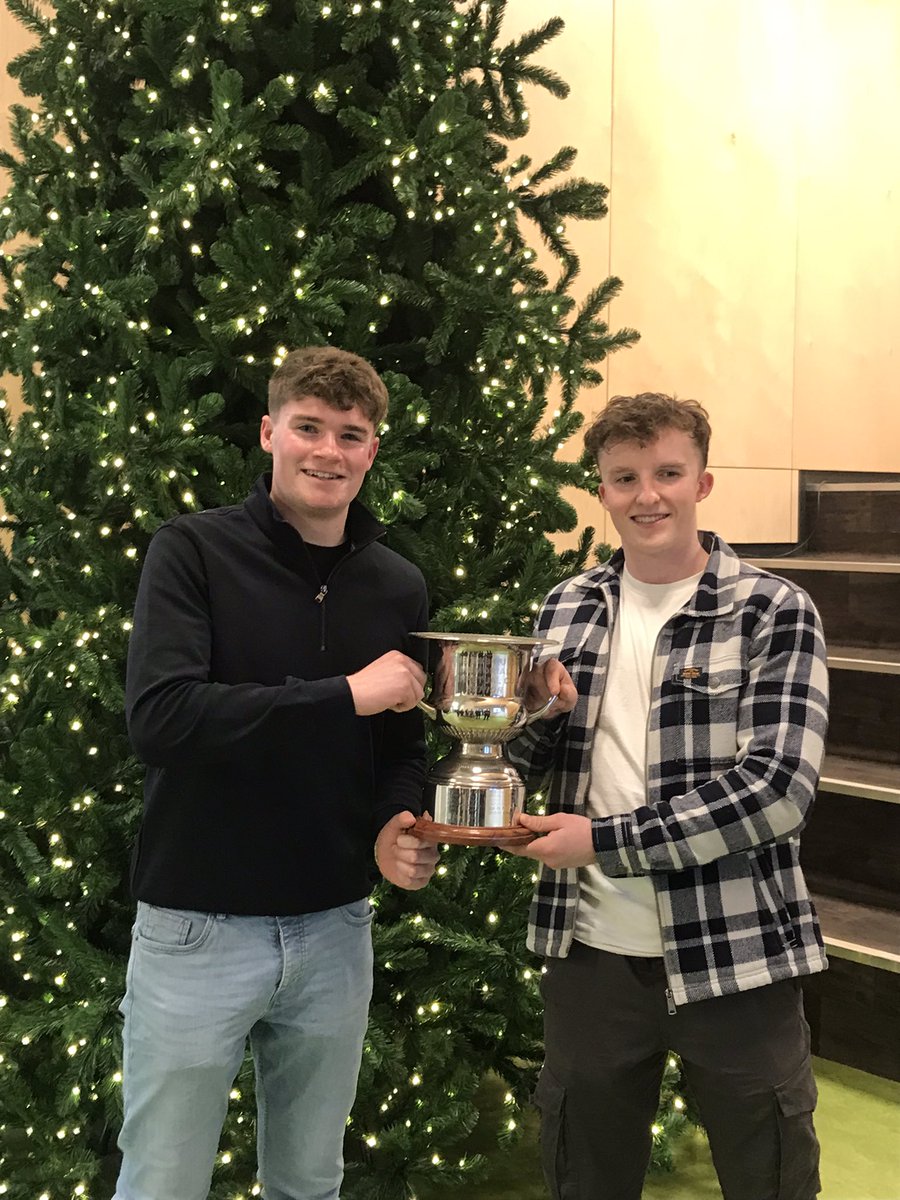 A Pleasure to welcome back members of the ‘Covid’ classes to a gathering in the college last night and to hear the stories of their journeys since. 
Congratulations to Evan and Mikey, the retrospective students of the year for 2020 &amp; 2021.  #superblues