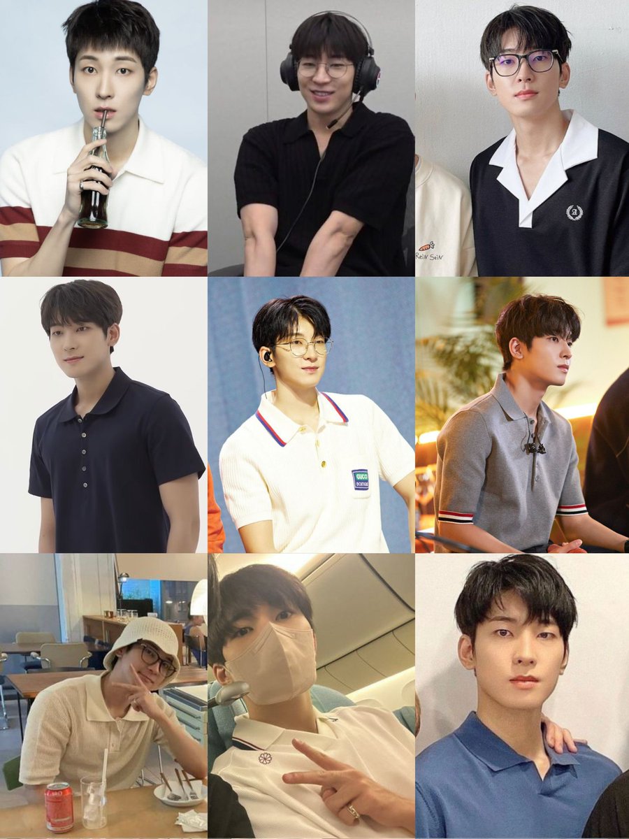 jwwoah's tweet photo. i need to see wonwoo wearing polo shirts more often bc grahh look at him 🤧 https://t.co/yZD6U6bydm
