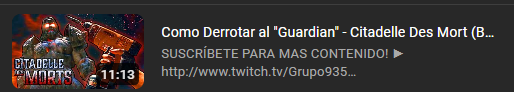 En terminus lo subi tarde pero esta vez no ☺️

En 15 min tienen guia de como matar al Guardian de forma Sencilla en el canal para que puedan completar el EE <3