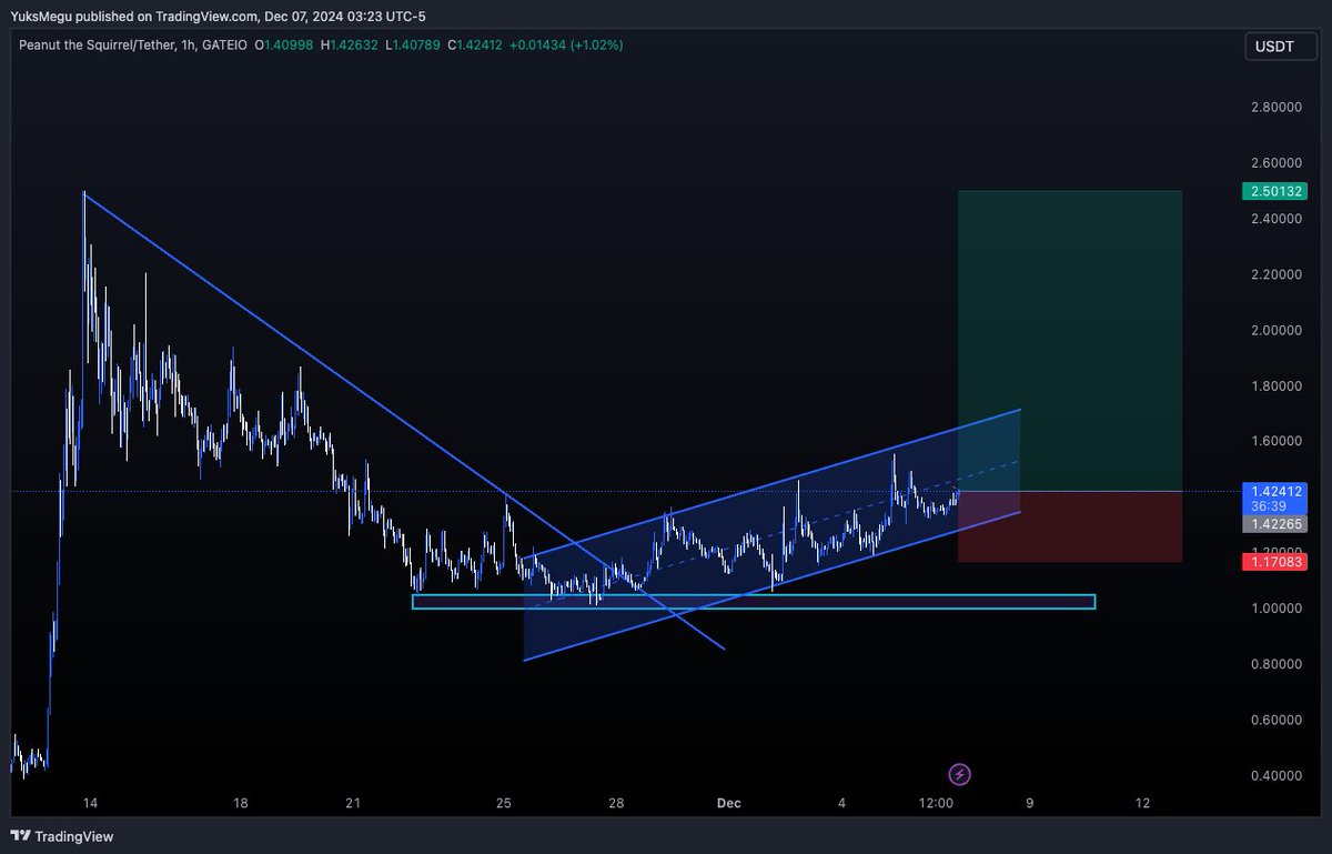 MeguYuks28515's tweet photo. $PNUT is looking good, I'm adding a position here https://t.co/BrqRIUTFnI