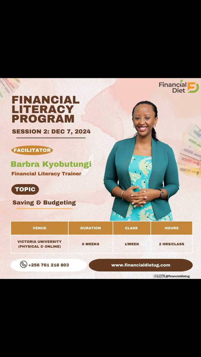 syljuuko's tweet photo. Happening now: Session on Saving &amp; Budgeting with our facilitator, Barbra Kyobutungi. 

As we conclude 2024, how do you fare when it comes to saving &amp; budgeting?  Share your experiences... https://t.co/HAogBMZCji