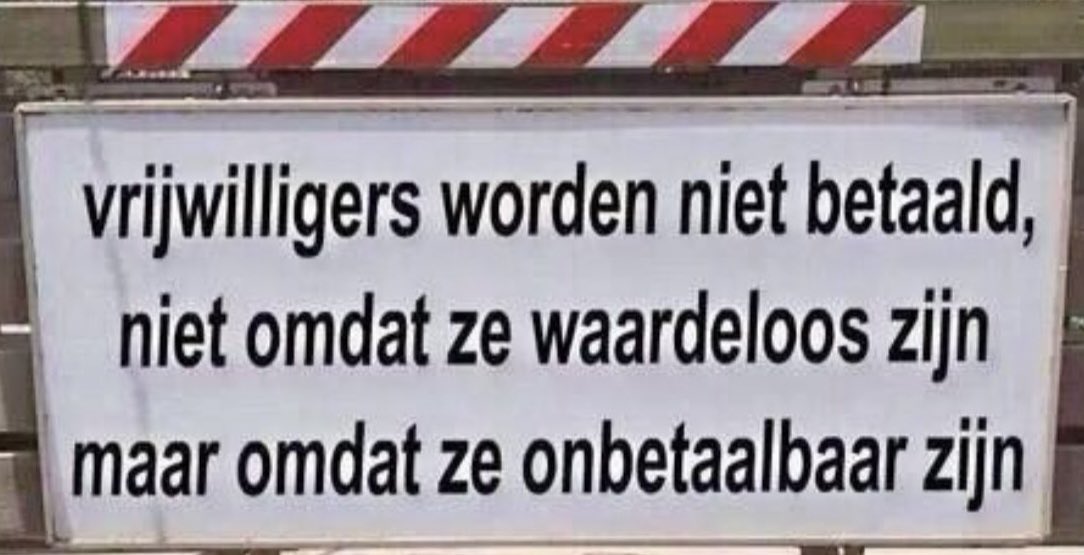 7 december is de dag van de vrijwilligers. Zonder vrijwilligers geen evenementen. Hulde aan alle vrijwilligers. 💪#evenementen