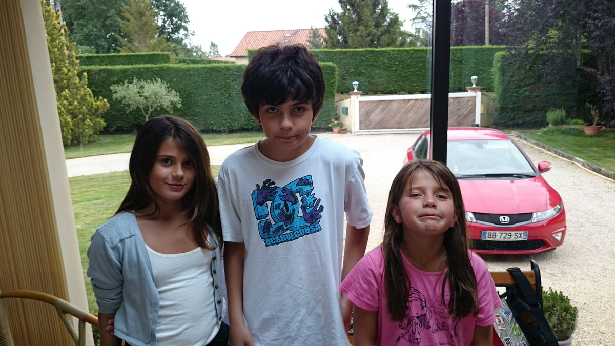 Stephane Munos (@stephane_munos) on Twitter photo Today, my daughter is 18, last of my 3 kids, all adults and at the University. It makes me feeling old.
I am proud of them. Today, my daughter is 18, last of my 3 kids, all adults and at the University. It makes me feeling old.
I am proud of them.