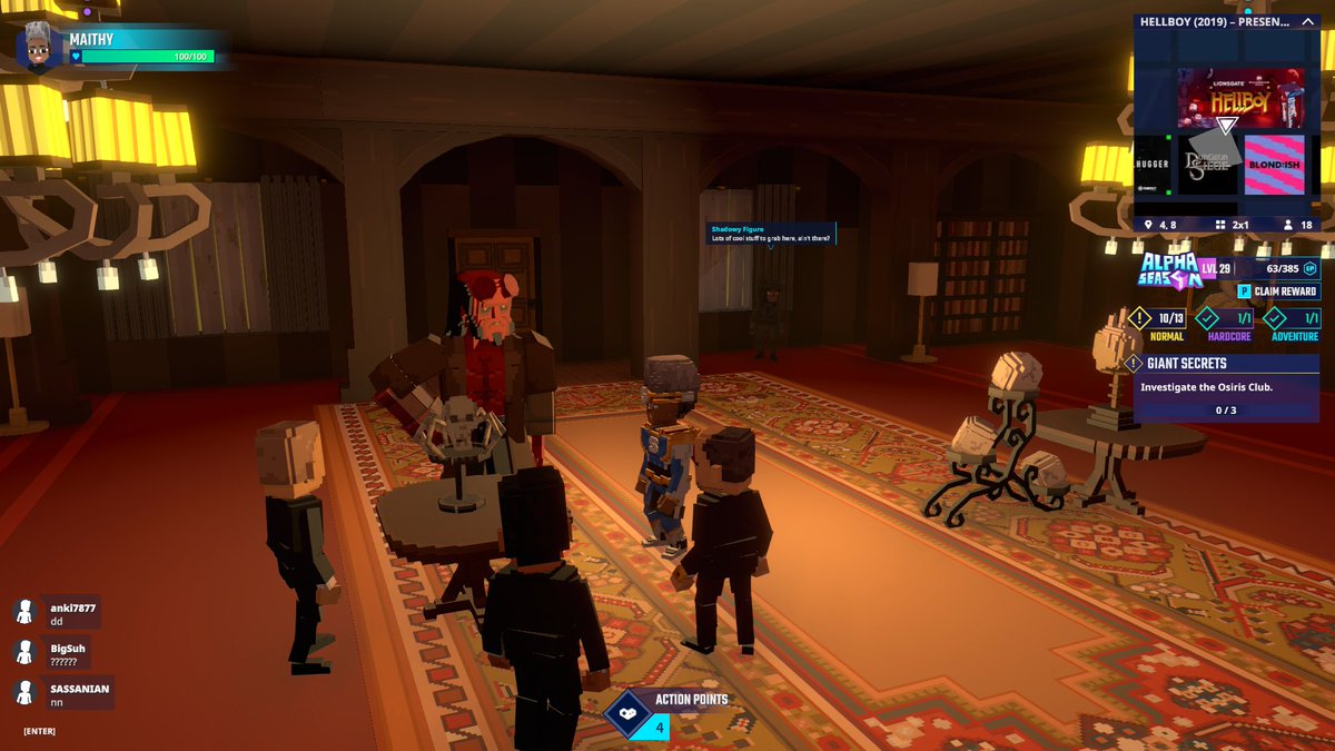 MangVol3's tweet photo. Sneaking into the Osiris club in Hellboy (2019) in @TheSandboxGame. Things are about to get supernaturally exciting! 😈🔥 @Lionsgate https://t.co/3ShQ0Rn8Ul #TheSandbox #AlphaSeason4 #AS4SocialChallenge https://t.co/BLb7HPPN2w