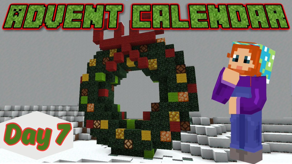Day 7 of my advent calendar and it's time to put the wreath on the front door! I might have made mine a bit big though although it does light up! #minecraft #advent

Video out now: youtu.be/gAQESdr6XGU