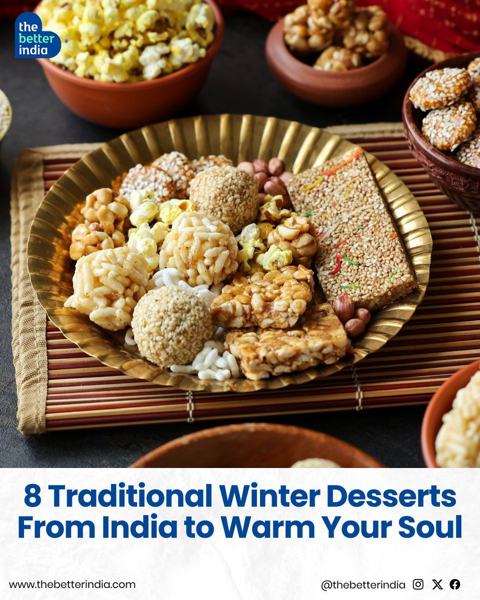 thebetterindia's tweet photo. Winter is here, and so are cravings for warm, comforting desserts! 

#WinterDesserts #ComfortFood #IndianDelicacies #TraditionalTreats #WinterCravings #WinterRecipes

[Winter desserts, Traditional Indian desserts, Winter cravings, Warm desserts, Seasonal recipes] https://t.co/1P16I3bARH
