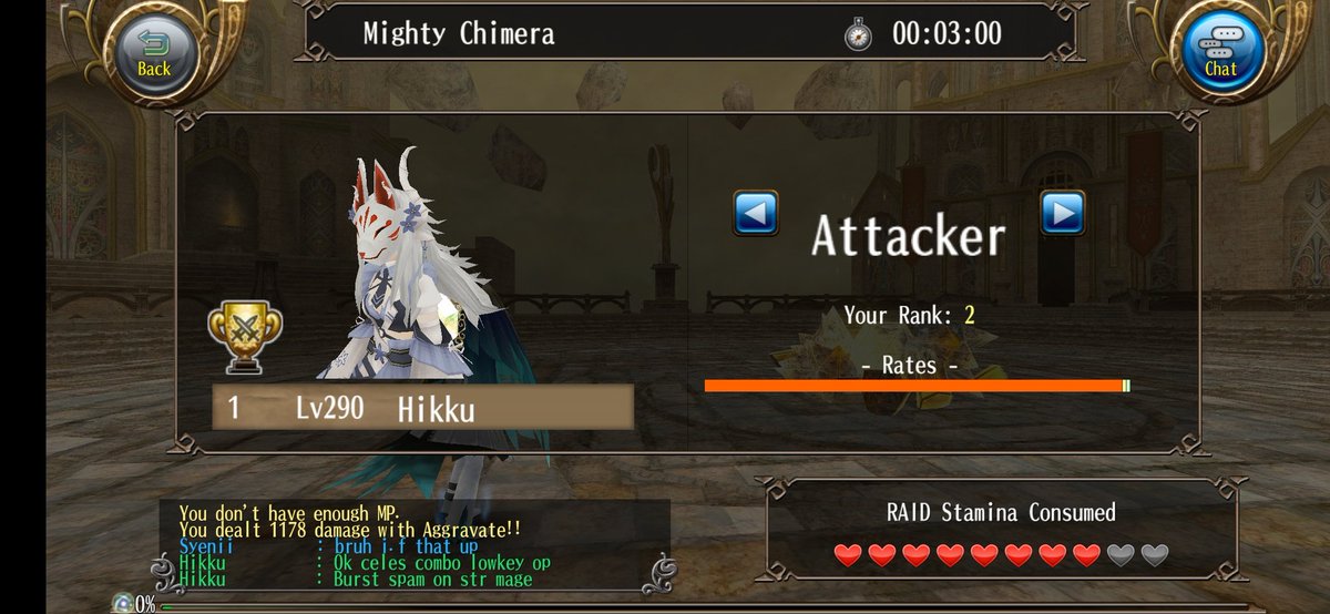 syenii_toram's tweet photo. With only 3 people, we did our first guild raid 🙏🙌 I really love doing guild raids so being able to do it now is awesome 😭 Did lvl152 chimera and lvl60 bison as first month challenges. Someday Id love to do it with more people 🥺 #Toram #GuildRaid #EndGameGuild https://t.co/iwX9T2NKZB