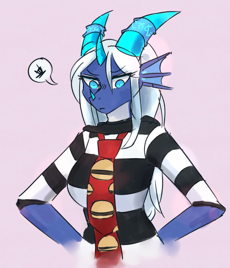 In case nobody knew, Kelzy's second job is being the hamburglar and stealing people's burgers! 

Surprise Art Doodle from <a href="/kameloh/">Kameloh</a> 🎨