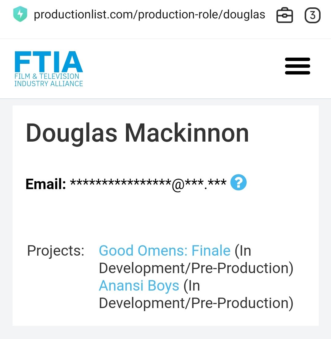 "Good Omens: Finale", and LOOK WHO THE DIRECTOR IS THERE!!👀👀👀👀👀👀👀👀👀👀👀👀👀👀👀👀👀👀👀👀👀👀👀👀👀👀👀👀👀👀👀
productionlist.com/production/goo…

#GoodOmens3 #GoodOmensFinale