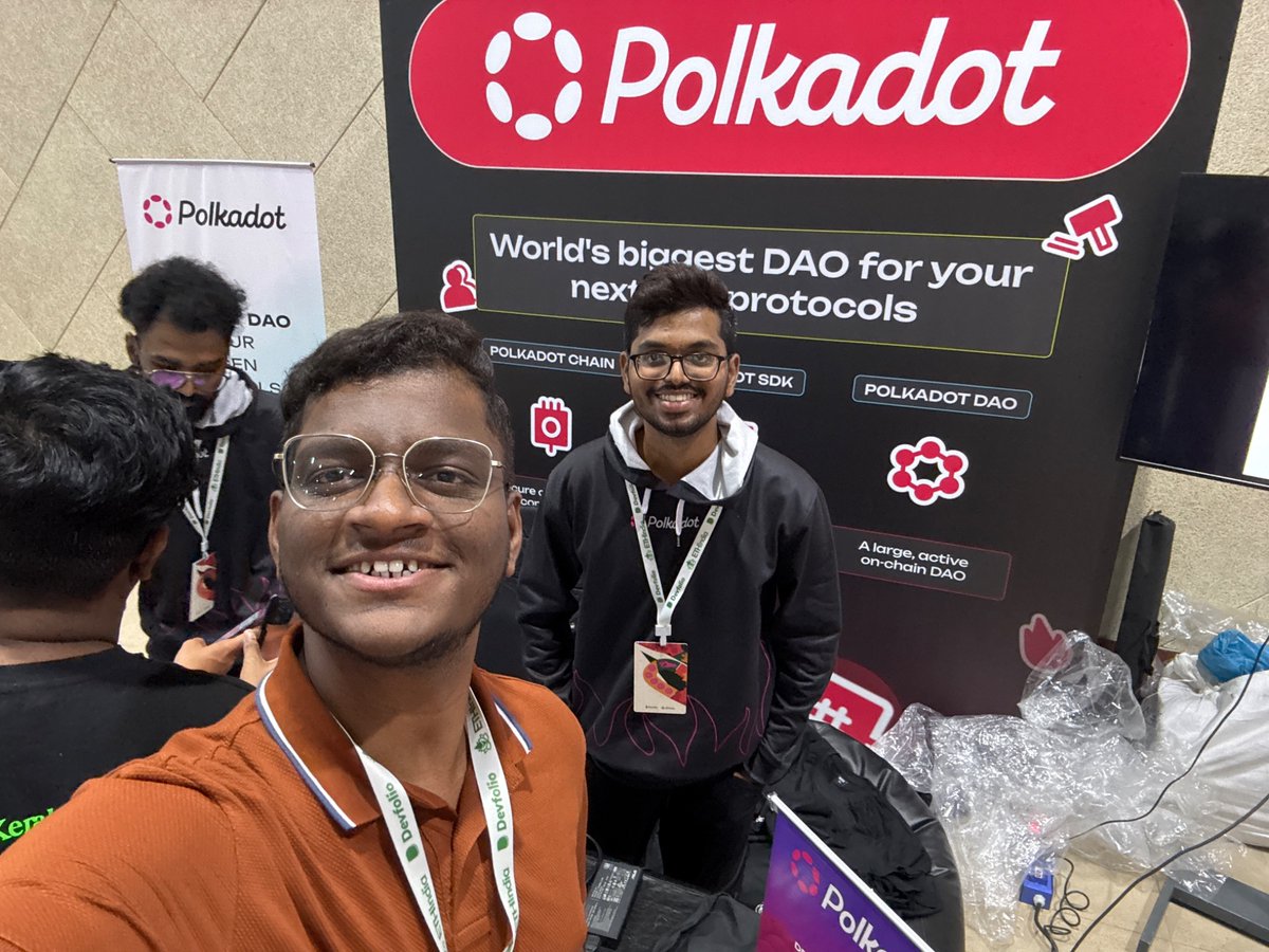 GauravParulek12's tweet photo. 🚀 Unlock the potential of cross-chain interactions! Discover how Polkadot is revolutionizing the blockchain landscape.  #PolkadotAtETHIndia #Polkadot https://t.co/vACdiY3Qrd