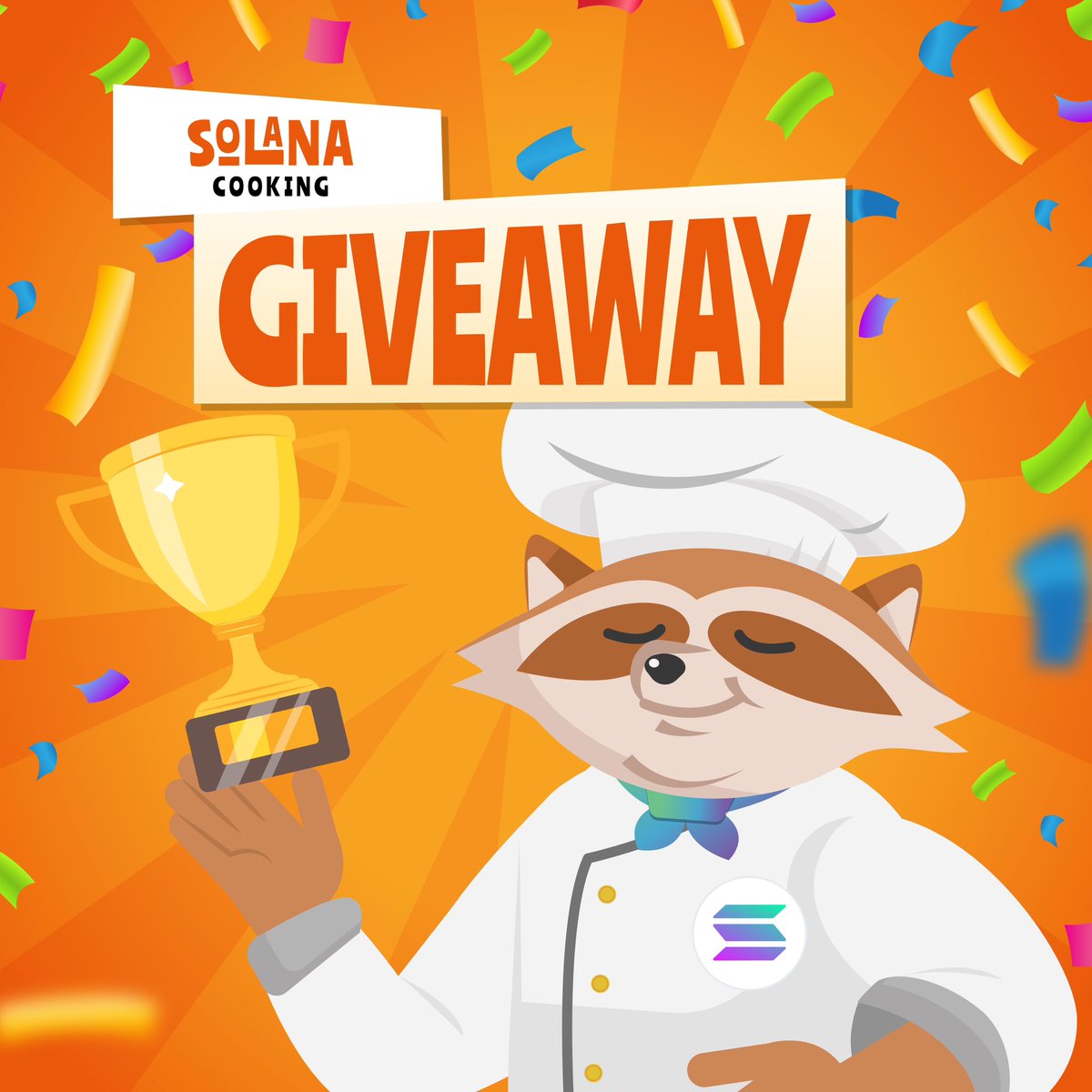 SolanaCooking's tweet photo. 🎉 Solana Cooking Giveaway 2 $SOL 🎉

Let’s kickstart Solana Cooking and celebrate the amazing products cooking on the @solana ecosystem. Here's your chance to win some SOL while sharing your favourite products with the world! 🚀

Just follow these steps:
1️⃣ Follow @SolanaCooking @NavaLabs
2️⃣ Join Solana Cooking TG: https://t.co/MKn4kO0yry
3️⃣ Repost, Like, Tag 3 friends
4️⃣ Quote this post, mention @SolanaCooking & your favourite product listed on Solana Cooking with why you like them

🏆 Top Posts:
•1st Best Post: Wins 0.5 SOL
•2nd Best Post: Wins 0.3 SOL
•3rd Best Post: Wins 0.2 SOL

🎟 Raffle Prizes:
•10 Random Participants will each win 0.1 SOL! (Yes, everyone has a shot at winning!)
Tips: Likes and Reposts count of the post will be taken into consideration 🤫

📢 Don’t miss out! The giveaway ends on Saturday, 13th December 12:00 GMT+7, so start posting and sharing today.

Let’s get cooking and celebrate the amazing Solana ecosystem together. 🍲🤎

#SolanaCooking #WhatsCooking #SolanaEcosystem #CookingOnSolana