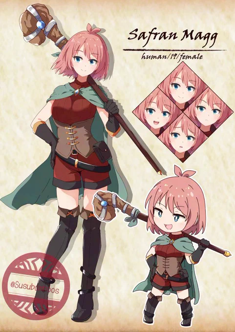 久々にSW2.5で新規作成からキャンペーン参加するから立ち絵描こーって思ったら、殊の外はりきってしまった #SW25 #TRPG
