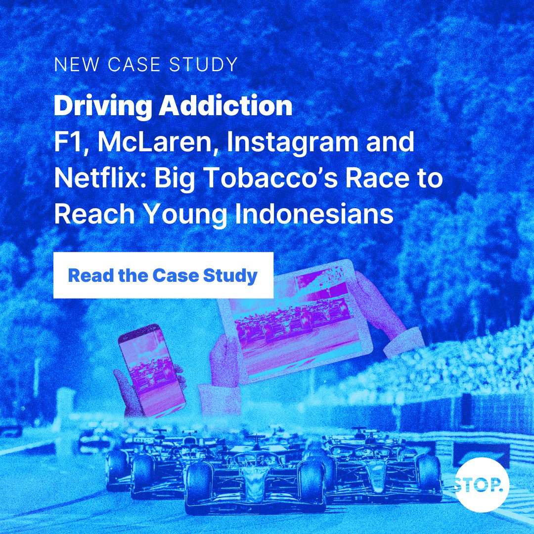 Researchers at @TERMcommunity find British American Tobacco is using F1 to advertise its e-cigarettes in Indonesia. How is BAT reaching fans and fueling addiction? Read the NEW case study to find out. #DrivingAddiction bit.ly/4fy5cWq