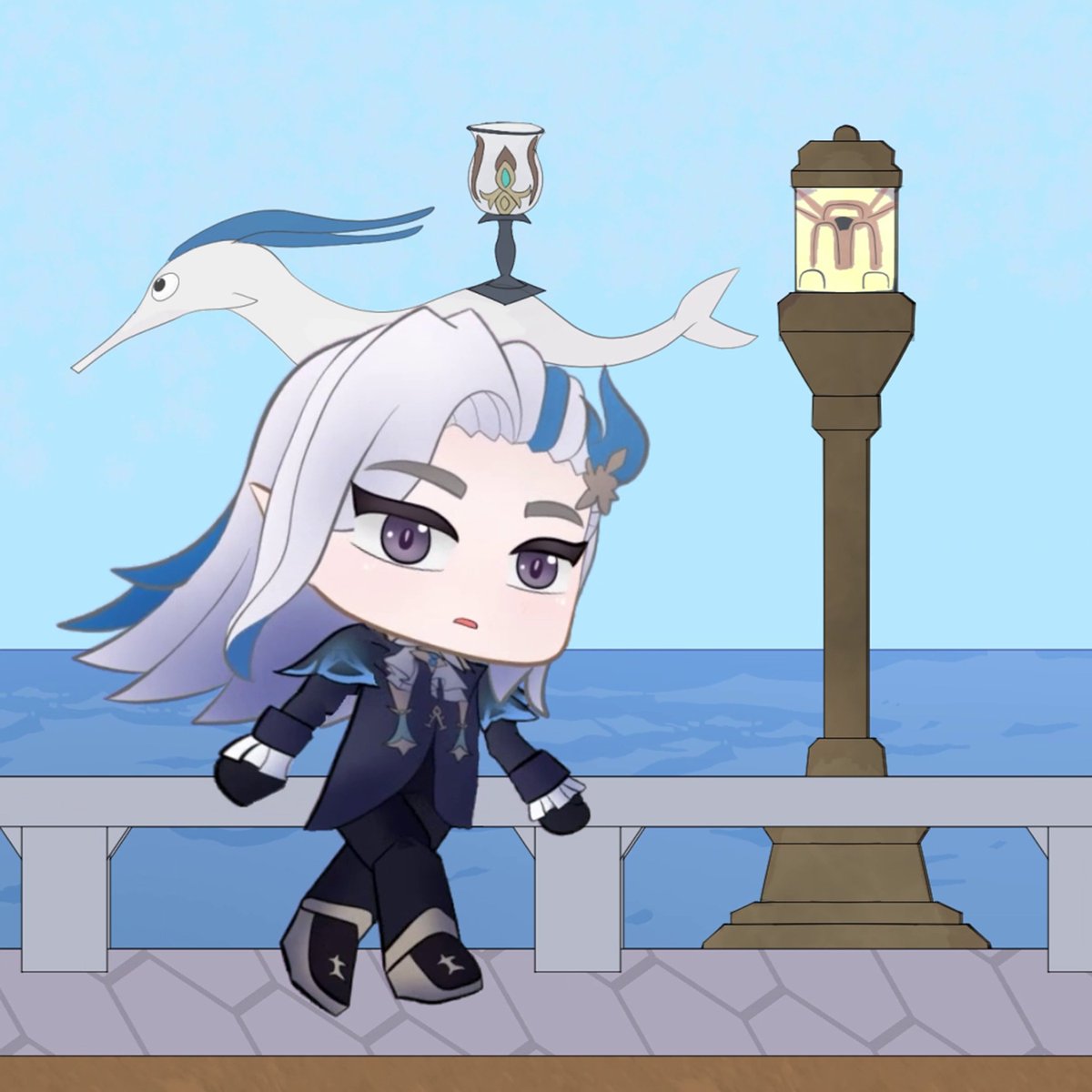 GaizerDragon's tweet photo. Cover art for my fan song

Releasing tomorrow :
Link to the FULL SONG (Clean Version): https://t.co/ePEvRQ1rS1 
Link to the FULL SONG (Dirty Version): https://t.co/RNN23ZTbae

#Neuvillette #Genshin #EleanorForte #HNFL https://t.co/ytrbt3H7L4