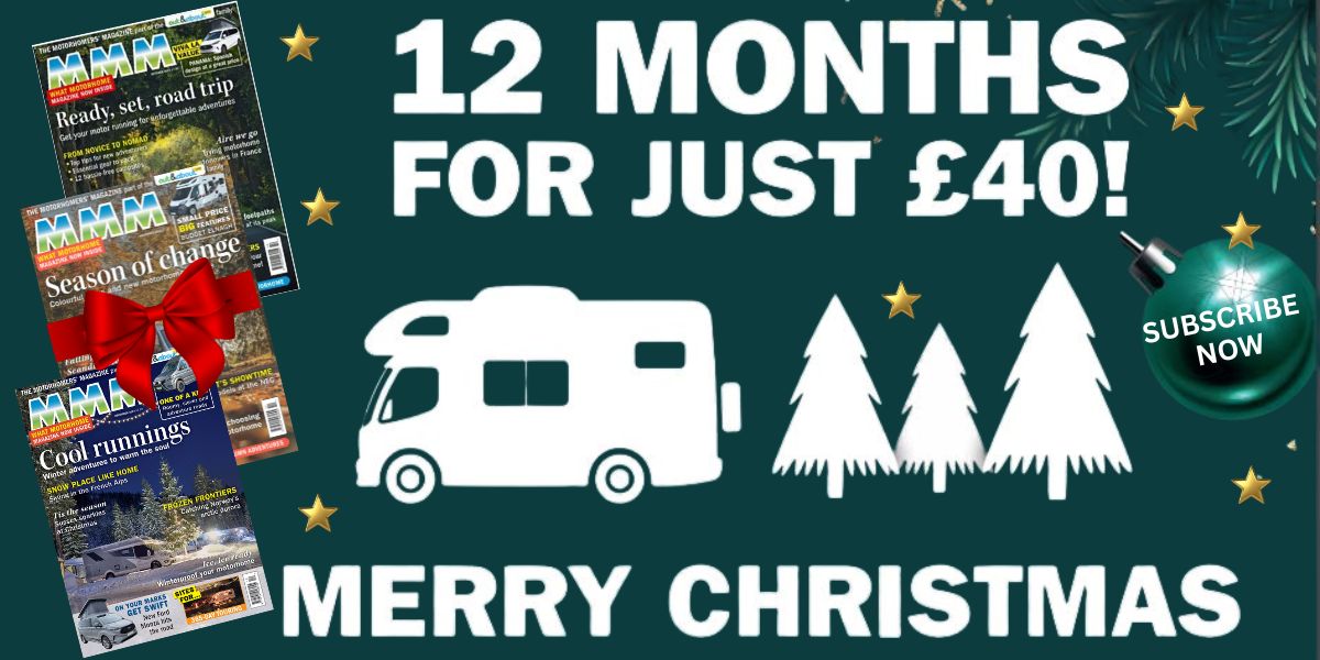 🎁 Looking for the perfect Christmas present or feel like a monthly treat yourself? 🎁

A subscription to MMM could be just what you are after and for just £40 for a year’s worth of entertainment - it's the gift that keeps on giving!

Subscribe now 👉motorhome.ma/mmmxmas24s