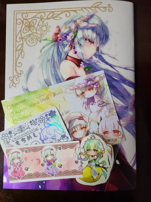 今日、じぜたりさん()ともちめしさん()のカレンダー合同誌が届きました!どこ見ても、美麗なきよひーづくしで毎月カレンダーをめくるのが楽しみになってしまいます(最高過ぎる!!)正直、これに穴空けて、カレンダーに出来ないって… 