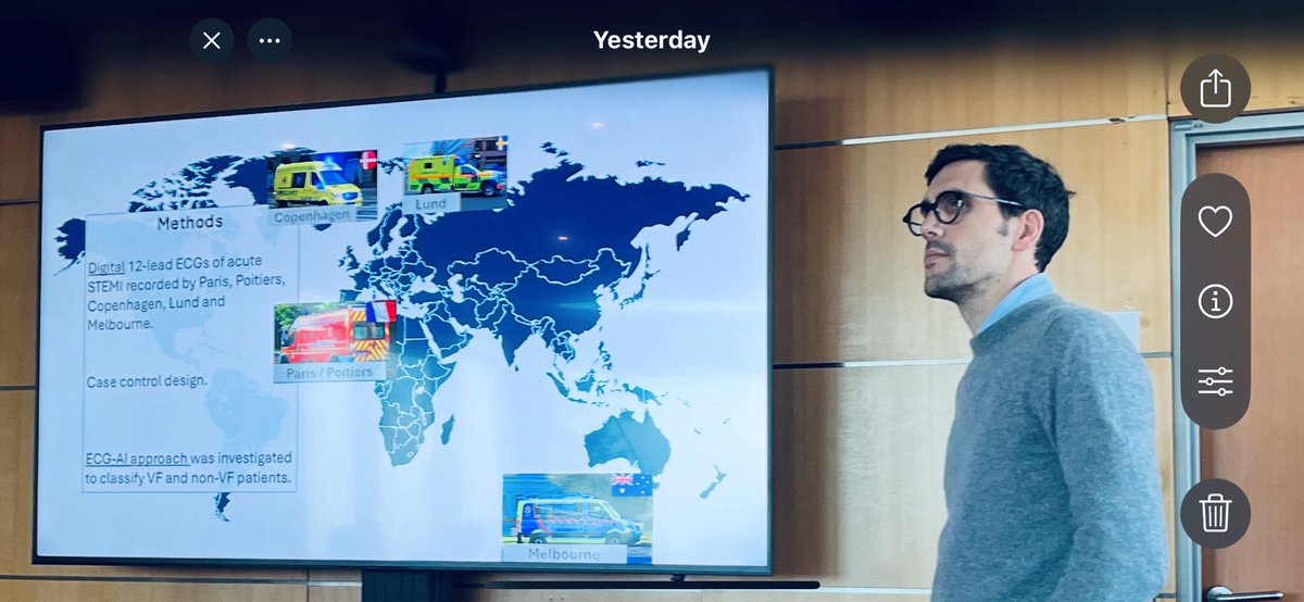 Elizabeth Paratz (@pretzeldr) on Twitter photo New ways to predict cardiac arrest incl Melbourne VASQI data being presented by Dr Rodrigue Garcia at the Lancet SCD meeting 🚑 <a href="/VACAR_AV/">Ambulance Victoria Research</a> <a href="/Ziad_Nehme1/">Ziad Nehme</a> New ways to predict cardiac arrest incl Melbourne VASQI data being presented by Dr Rodrigue Garcia at the Lancet SCD meeting 🚑 <a href="/VACAR_AV/">Ambulance Victoria Research</a> <a href="/Ziad_Nehme1/">Ziad Nehme</a>