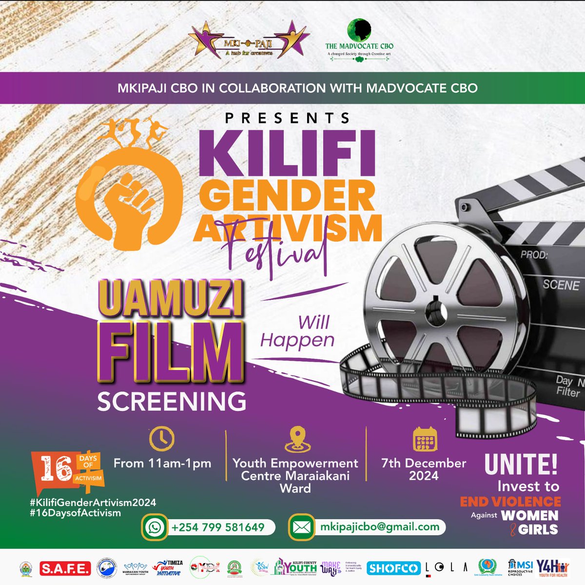 Today as we engage youths in Mariakani Sub County. We are using the Film #Uamuzi to create awareness and sensitize the community towards the prevention of GBV and timely reporting and access to justice for GBV victims in both online and offline drivers. <a href="/SafeKenya1/">S.A.F.E. Kenya</a> (1/2)