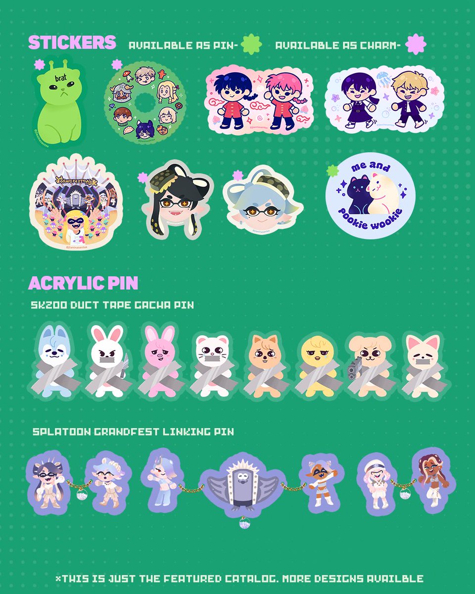 jianinasantos's tweet image. paskomiket &amp;amp; pota winter catalog 🎄✨

rts appreciated! seeya tmrw at paskomiket table D35 &amp;amp; pota winter dec 14-15 table F3-F4! #catmerch #strawberrydreams #skzoo #skz #splatoon @KomiketPH @PatronsOTArts