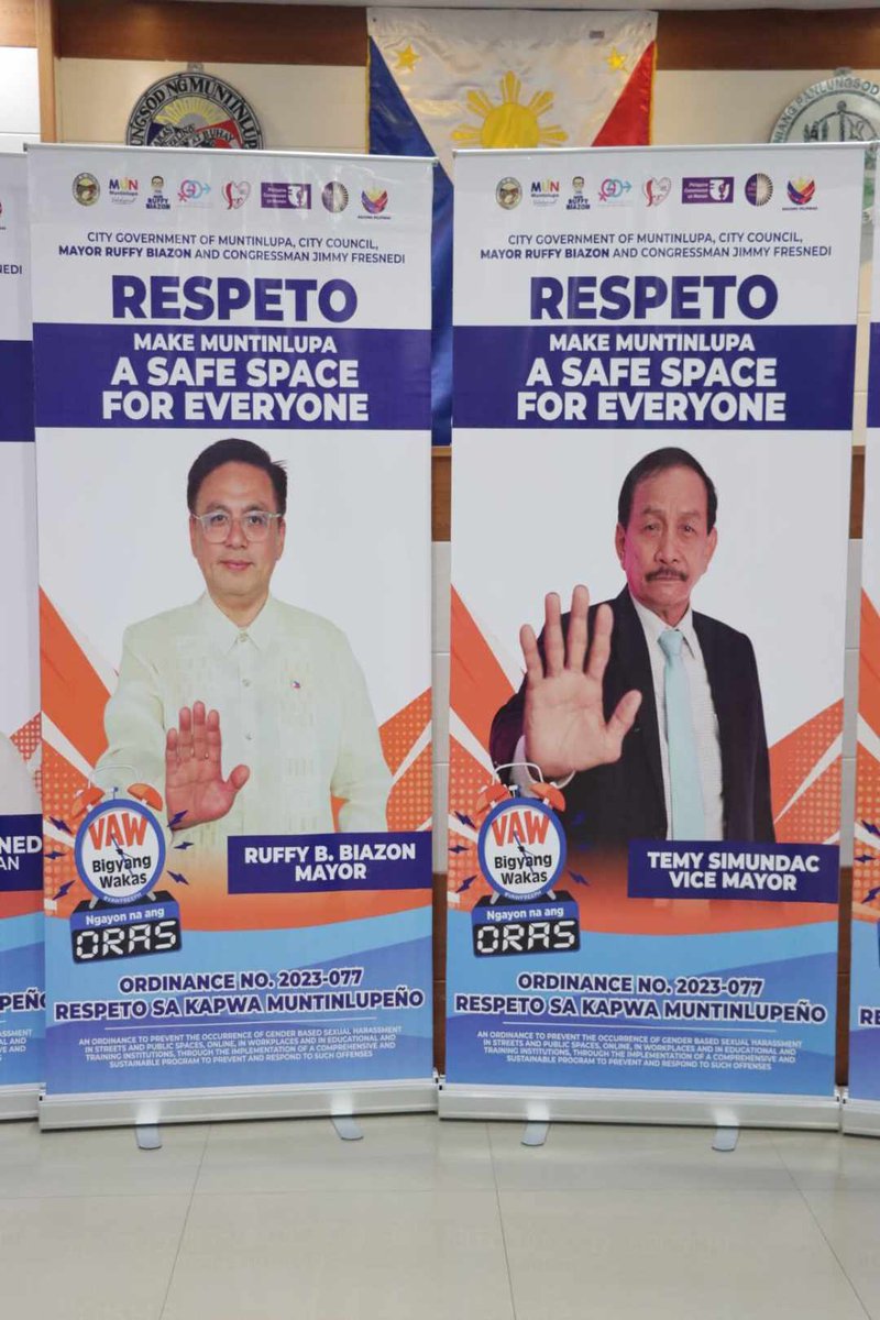 temy_simundac's tweet photo. Muntinlupa City ANTI - VAWC campaign
𝗧𝗶𝗺𝗲 𝗡𝗢𝗪 𝘁𝗼 𝗲𝗻𝗱 𝗩𝗔𝗪!

#EndVAW #VAWFreePH https://t.co/Iv8IdNOyI1