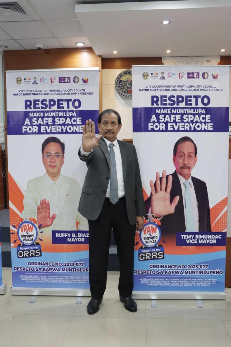 temy_simundac's tweet photo. Muntinlupa City ANTI - VAWC campaign
𝗧𝗶𝗺𝗲 𝗡𝗢𝗪 𝘁𝗼 𝗲𝗻𝗱 𝗩𝗔𝗪!

#EndVAW #VAWFreePH https://t.co/Iv8IdNOyI1