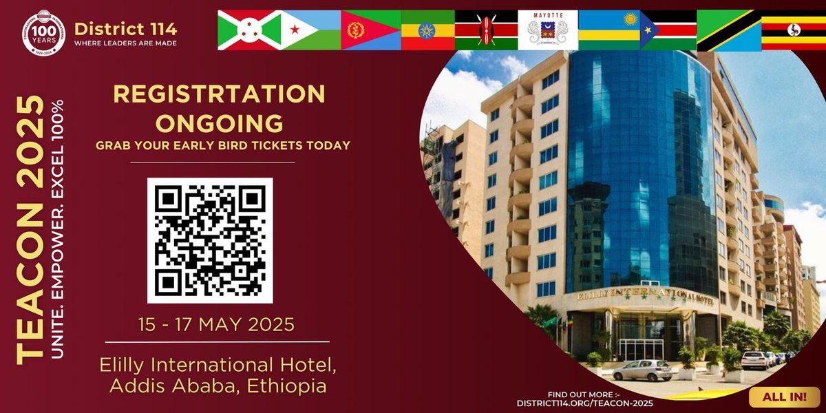 💡 Don't miss this incredible journey in Addis Ababa, Ethiopia 🇪🇹, from May 15-17, 2025.

💥 Early Bird Alert 💥
Lock in your spot for just $100 USD (Nov 2024 - Jan 31, 2025). Regular tickets: $150 USD.

👉 Learn more and register: buff.ly/4eDEKti

#TEACON2025
#Unite