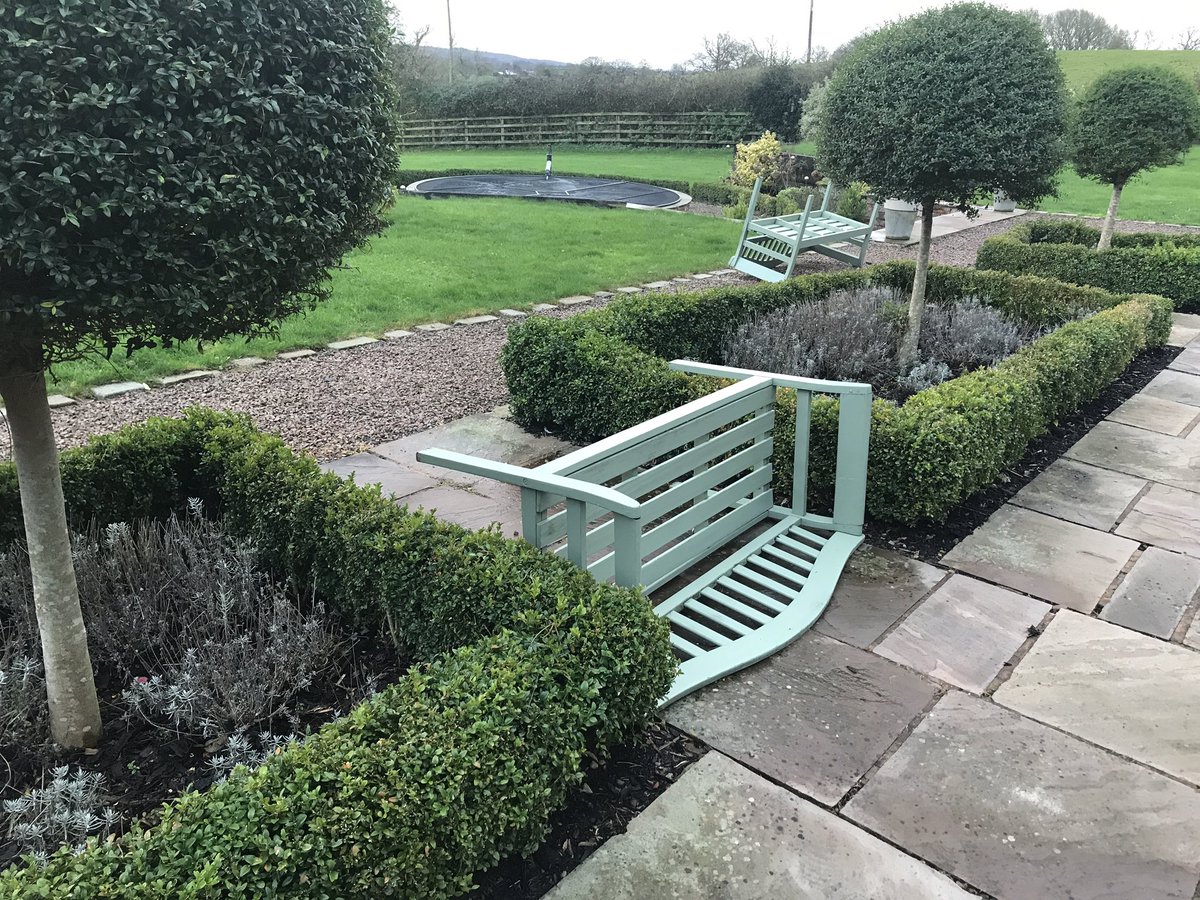 It’s windy, Eric. Look, my benches blew over…