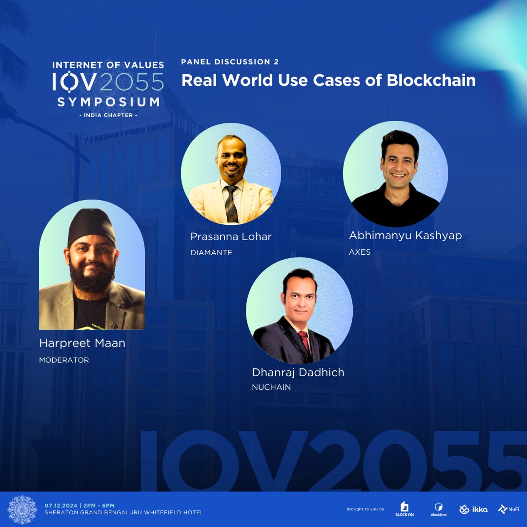 iov2055's tweet photo. 📍Bangalore:
We’re looking forward to exploring real-world blockchain use cases with experts in the field. 🌍
Hear from Diamante, Axes & Nuchain on how blockchain is making an impact across industries!
#IOV2055 #IndiaChapter https://t.co/55mQ66EUhc