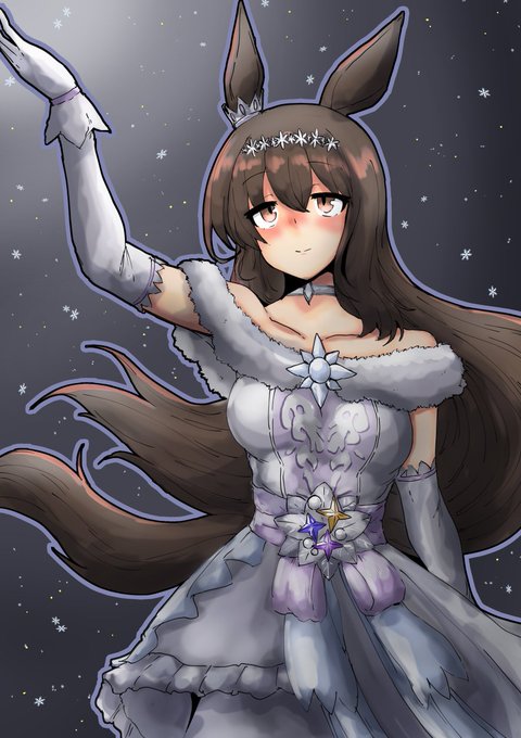 今日の日課はふぁんてぃあぷらんからアドマイヤベガクリスマス衣装です 