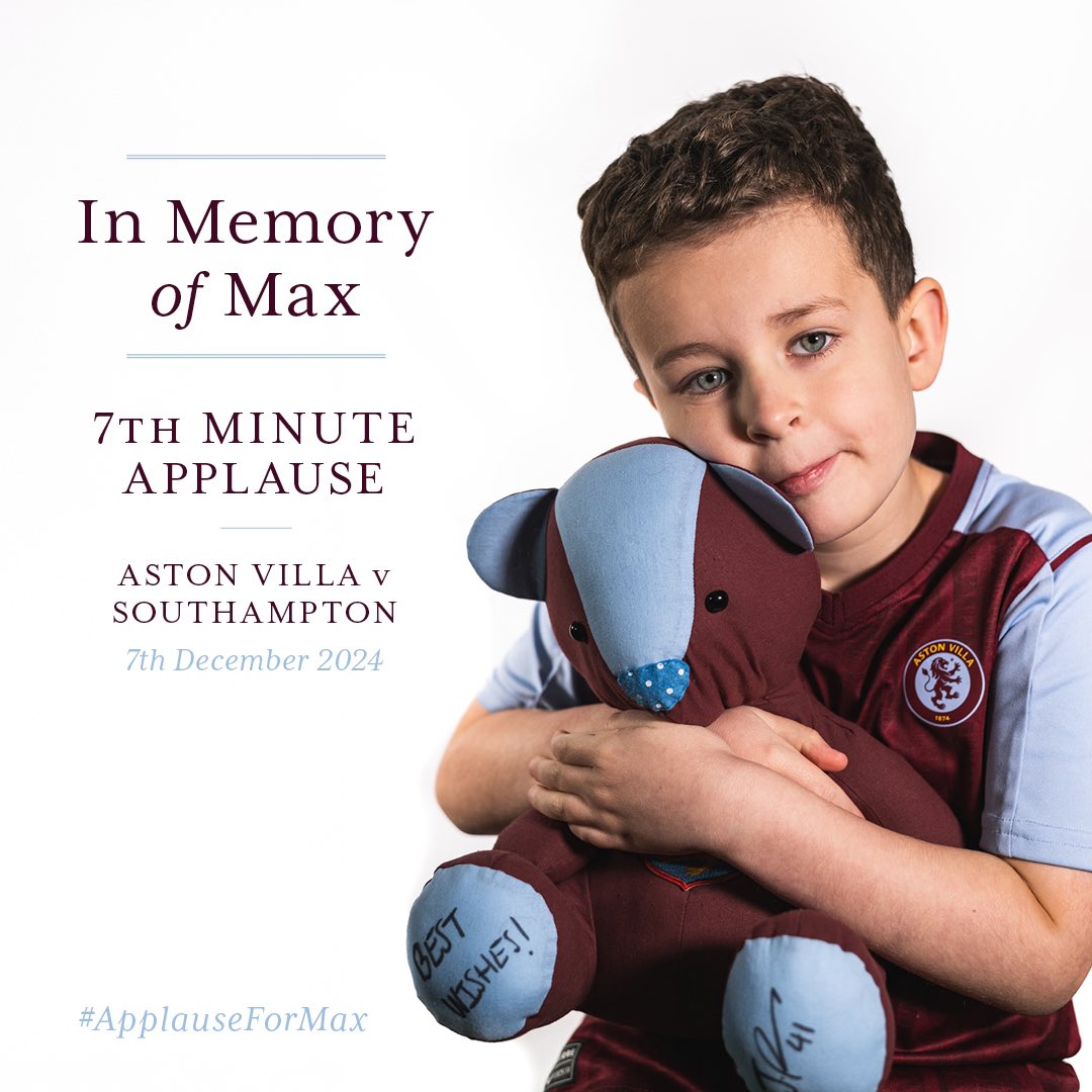 reverendpixel's tweet image. Saints fans, please share and help us celebrate the life of a young Villa fan taken too soon. @southamptonfc @dailyechosaints @saints_fclive @saintsworldfc #saintsfc #ApplauseForMax