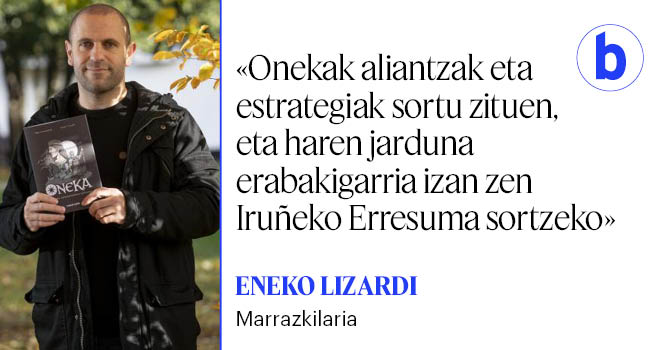 ‘Oneka, Iruñeko Erresumaren sorrera’ komikia argitaratu du  <a href="/Nabarralde/">Nabarralde</a> fundazioak. Elkartearen komiki bildumako zazpigarrena da, eta Durangoko Azokan aurkeztuko dute gaur. Eneko Lizardik egin ditu marrazkiak, eta Iñigo Larramendik idatzi du testua.
berria.eus/bizigiro/oneka…