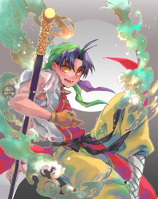 今年もとても楽しい総選挙でした!お疲れ様でした! 坊ちゃんとルックを描きました! ありがとうございました～! #幻水総選挙後夜祭