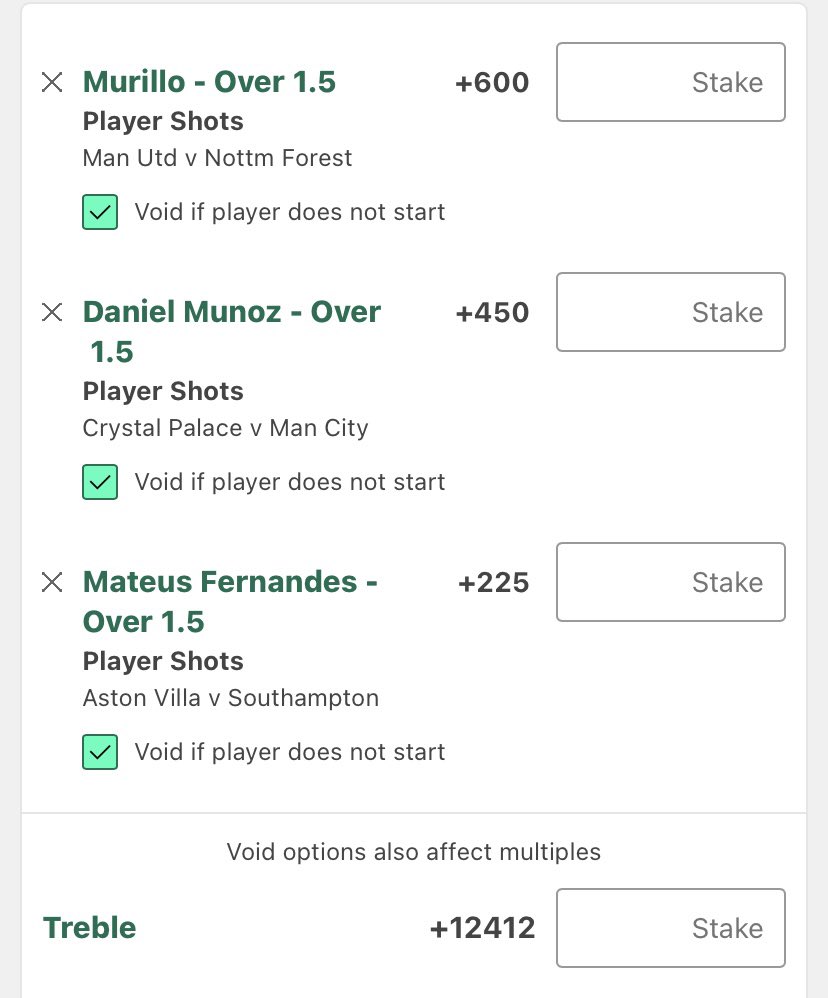 punter_phil's tweet photo. 🏴󠁧󠁢󠁥󠁮󠁧󠁿 

Will be quick but

Murillo shots: 1, 1, 1, 2, 2, 2, 1, 2
Munoz shots: 1, 3, 1, 2, 2, 2
Fernandes shots: 2, 2, 2, 3

Take 1+ each if you’re not insane. But this could have legs. United just got bullied at set-prices by Arsenal. Still don’t trust City defensively. Fernandes driving force for Southampton right now, alongside Dibling. 

All plays @PlaysLab
