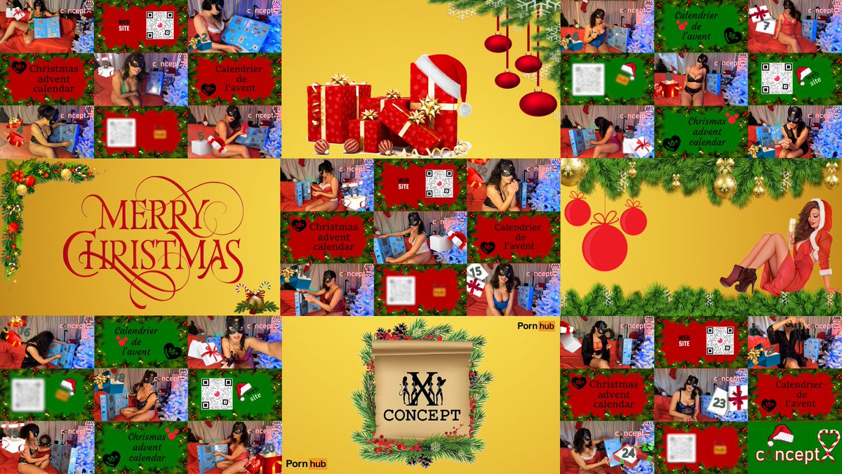 ConceptX_ph's tweet photo. Le calendrier de l'avent de Madame noël #chrismas  #Moms #ActressHub https://t.co/J5iMRsmrcS