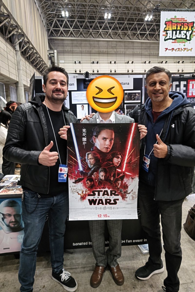 darth_ando's tweet image. #東京コミコン2024 ２日目終了！
ジョン・ボイエガのサインと撮影😊
頑張って英語で話し掛けたよ
思ってた以上にマッチョでビックリ🥲
ノップトルーパーの #DavidSantana と #SandeepMohan にもサインと撮影してもらったよ🙂お二人は来年のセレブレーションにも来るよ〜😉