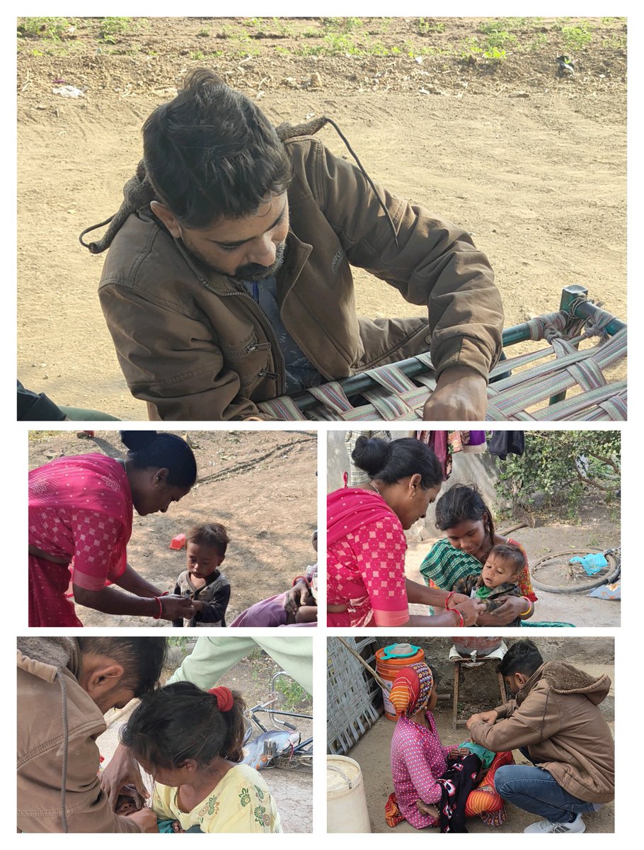 આજરોજ આયુષ્યમાન આરોગ્ય મંદિર ઝુંડાળા તળેના ગામો ઝુંડાળા, રાણપરડા અને મઢડા વાડી વિસ્તારમાં પર પ્રાંતથી આવેલા મજૂરોના 0 થી 5 વર્ષના બાળકોને પોલિયોના બે ટીપા પાઈને પોલિયો રોગથી રક્ષિત કરવામાં આવેલ <a href="/DDORAJKOT1/">District Panchayat Rajkot</a> @GujHFWDept <a href="/NHMGujarat/">NHM Gujarat</a> <a href="/RajkotDieco/">DIECO RAJKOT</a> <a href="/SbccHealth/">Sbcc.Health.District Panchayat Rajkot</a> <a href="/thojasdan/">THOJASDAN</a> <a href="/cdhorajkot/">@CDHORajkot</a>