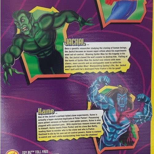HMooreDesign's tweet photo. One of the Toy-Biz projects I worked on back in the day was the infamous Maximum Clonage 8 pack. I worked with a design company on concepts, layout, graphic elements & character illustrations.
This pack included the first figure for Kaine. #Kaine #Toybiz #maximumclonage https://t.co/IXLtftCzH8