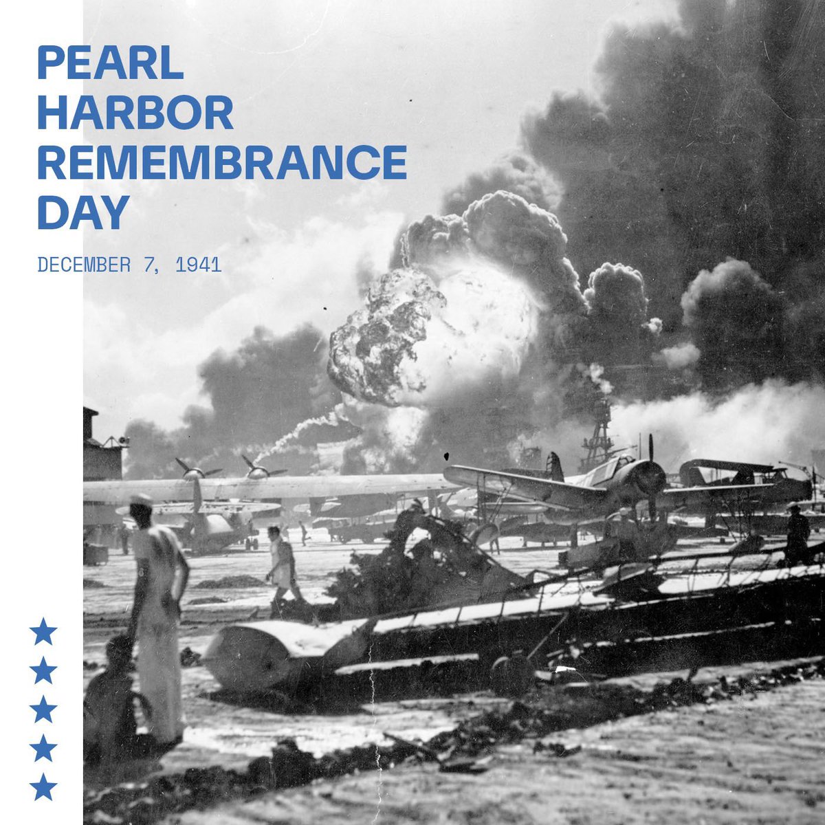 Today, we remember the attack on Pearl Harbor and honor those who were tragically killed 83 years ago.

We will never forget their sacrifice. 🇺🇸