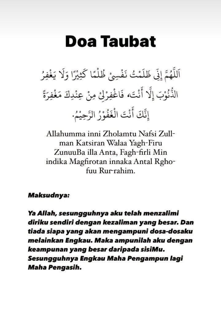 bckupacc99's tweet photo. "Doa Taubat" https://t.co/1E7XplvaSo