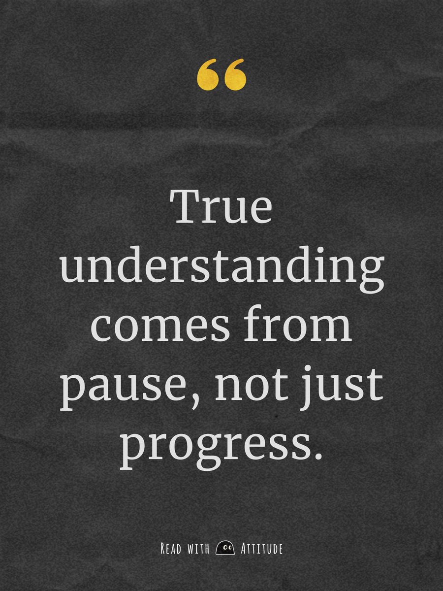 CuboxHQ's tweet photo. π‘ X Quotes: True understanding comes from pause, not just progress.
#Reading #cubox #Knowledge #learning https://t.co/db1Wcc7IfI