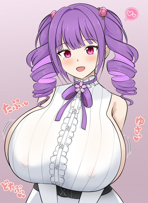 フローラちゃんの着衣デカパイ 