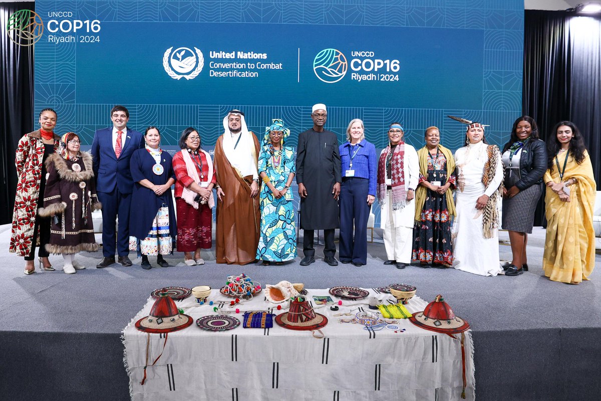 UNCCD marks a historic milestone at #COP16Riyadh with its first-ever Indigenous Peoples dialogue. This initiative aims to strengthen indigenous participation in the Convention's implementation, focusing on traditional knowledge exchange and sustainable land management practices. https://t.co/BOU4T6ekcU