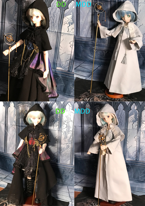 #ドルパ52 
#ドルパ_ディーラー
12/8 ドールズパーティに出店します。
新作：創世の女神・黄泉の国の女神
　　　白・黒　のロングローブ
MＤＤ/ＤＤサイズ（少なめ）
ディーラーブース：239－DD
にてお待ちしております。