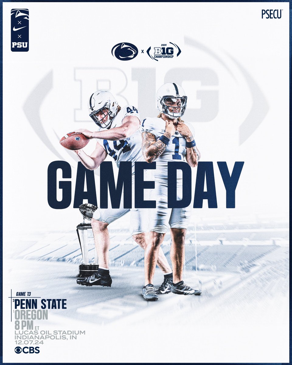 No. 3 vs. No. 1
For the B1G trophy.

#WeAre